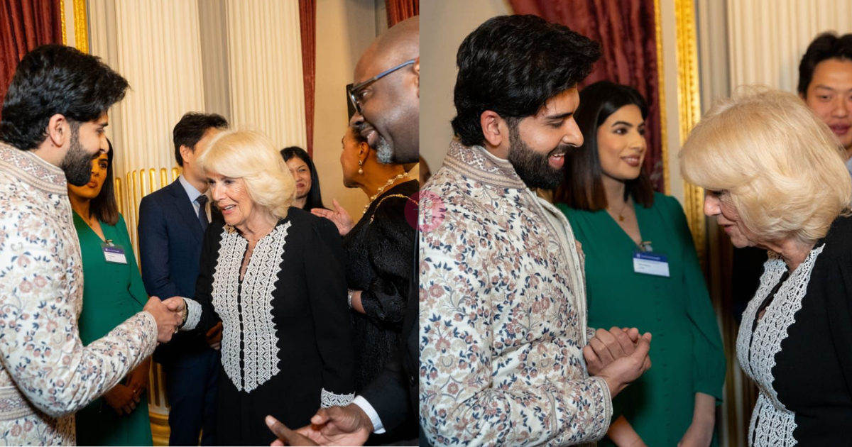 Commonwealth's Global Youth Ambassador Darasing Khurana meets Her Majesty Queen Camilla in London